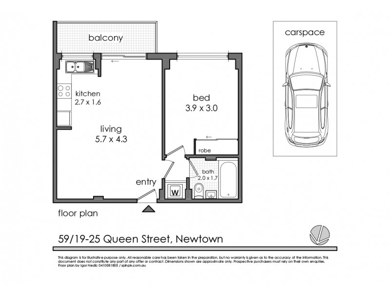 59/19-25 Queen Street, Newtown NSW 2042 Floorplan