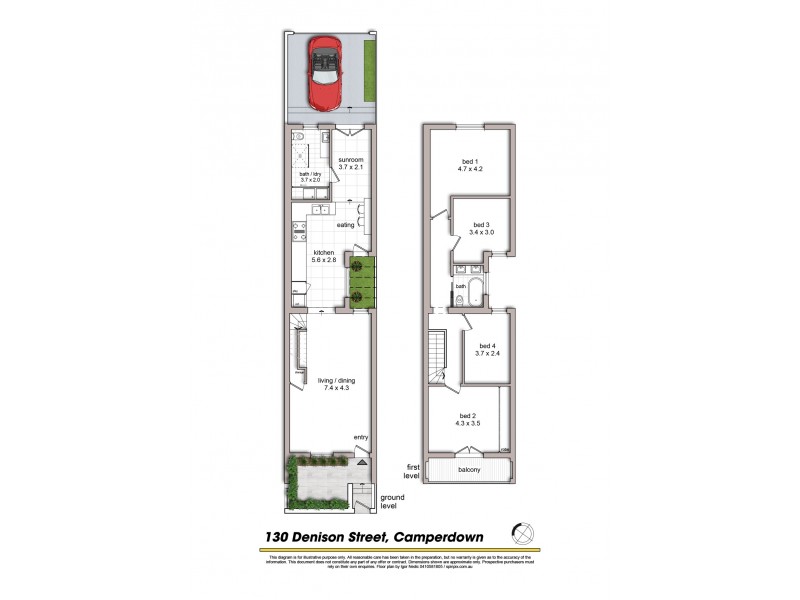 130 Denison Street, Camperdown NSW 2050 Floorplan
