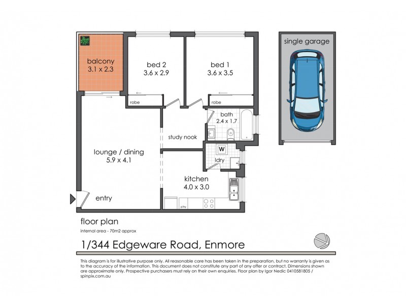 1/344-348 Edgeware Road, Enmore NSW 2042 Floorplan