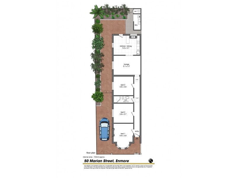 50 Marian Street, Enmore NSW 2042 Floorplan
