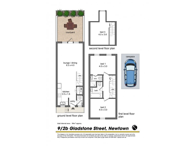 9/2B Gladstone Street, Newtown NSW 2042 Floorplan