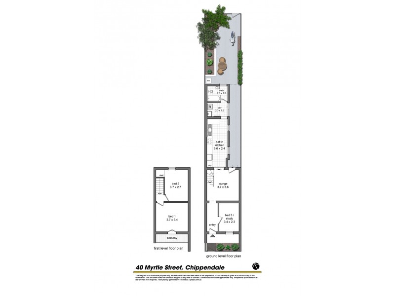 40 Myrtle Street, Chippendale NSW 2008 Floorplan