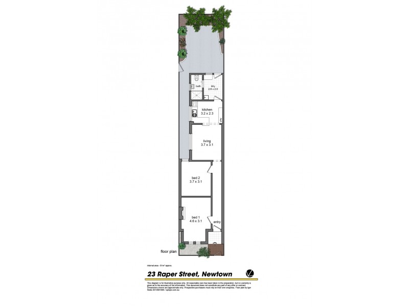 23 Raper Street, Newtown NSW 2042 Floorplan