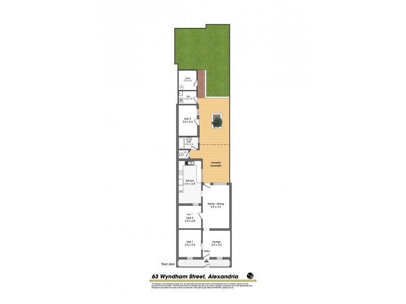 63 Wydnham Street, Alexandria NSW 2015 Floorplan
