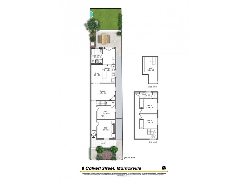 8 Calvert Street, Marrickville NSW 2204 Floorplan