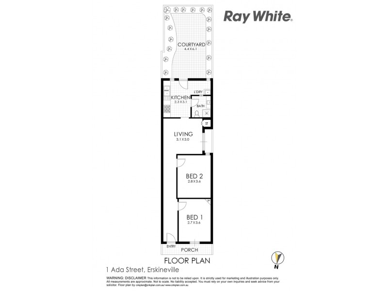 1 Ada Street, Erskineville NSW 2043 Floorplan