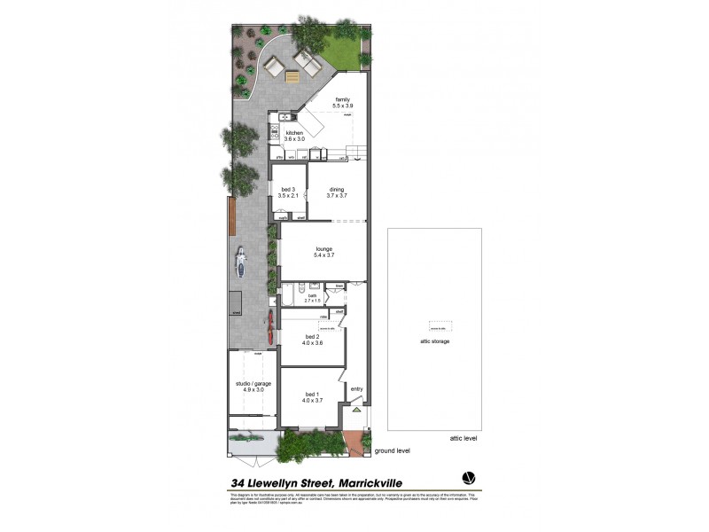 34 Llewellyn Street, Marrickville NSW 2204 Floorplan