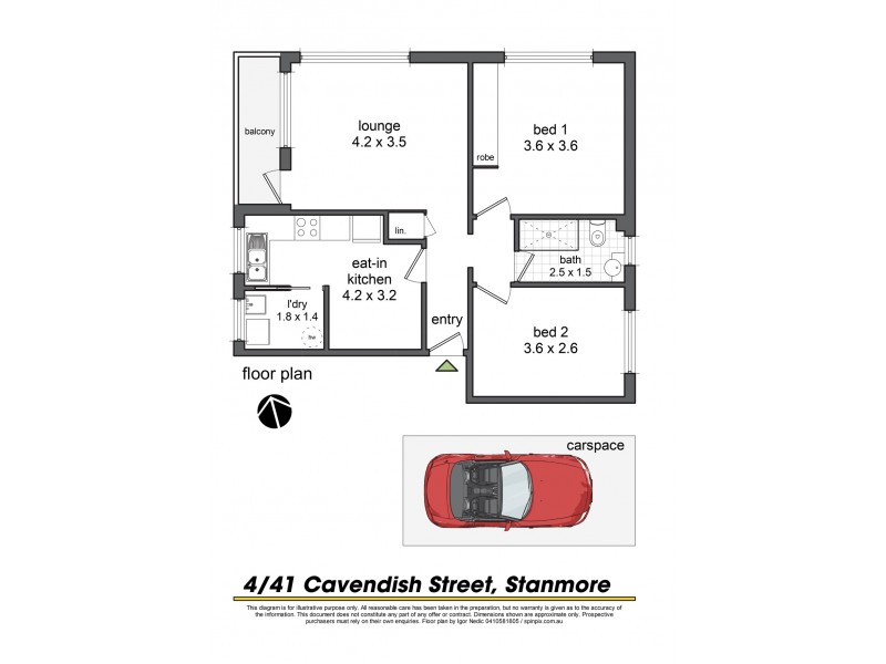 4/41 Cavendish Street, Stanmore NSW 2048 Floorplan
