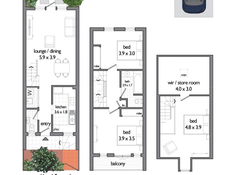 3/167-169a Union Street, Newtown NSW 2042 Floorplan