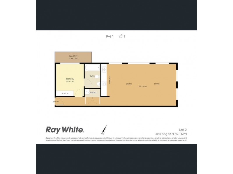 2/489-491 King Street, Newtown NSW 2042 Floorplan