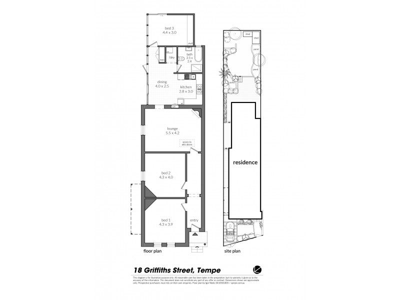 18 Griffiths Street, Tempe NSW 2044 Floorplan