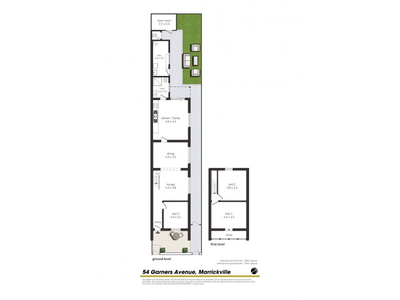 54 Garners Avenue, Marrickville NSW 2204 Floorplan