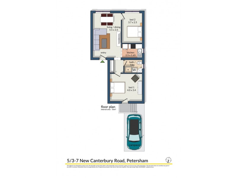5/3-5 New Canterbury Road, Petersham NSW 2049 Floorplan