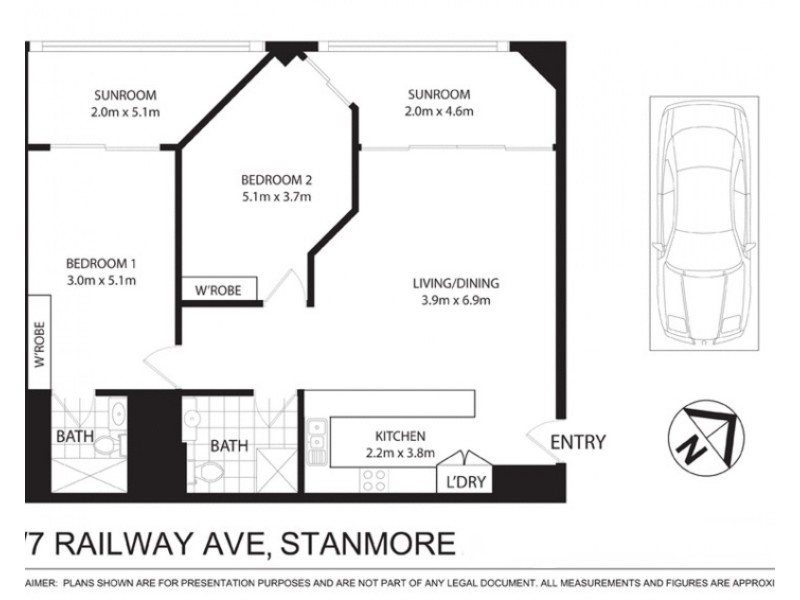 1/1-7 Railway Avenue, Stanmore NSW 2048 Floorplan