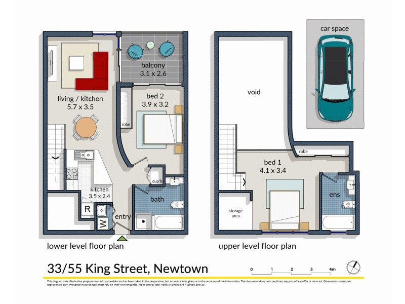 33/55 King Street, Newtown NSW 2042 Floorplan