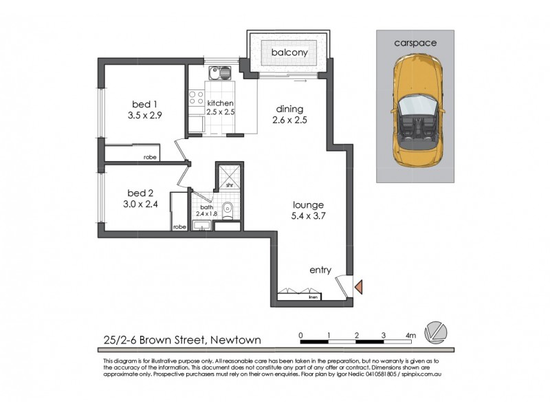 25/2-6 Brown Street, Newtown NSW 2042 Floorplan