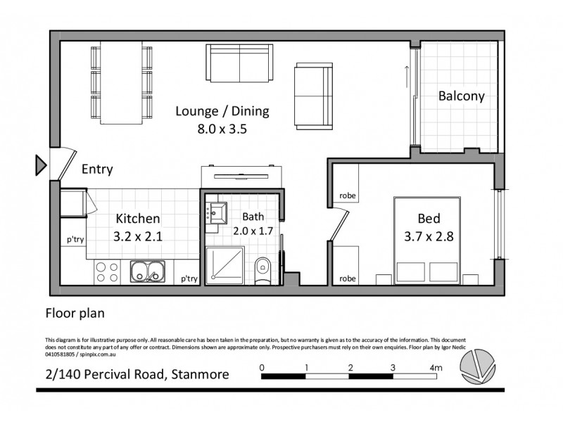 2/140 Percival Road, Stanmore NSW 2048 Floorplan