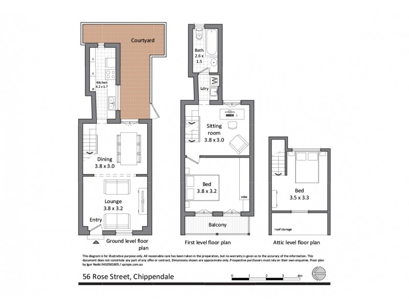 56 Rose Street, Chippendale NSW 2008 Floorplan