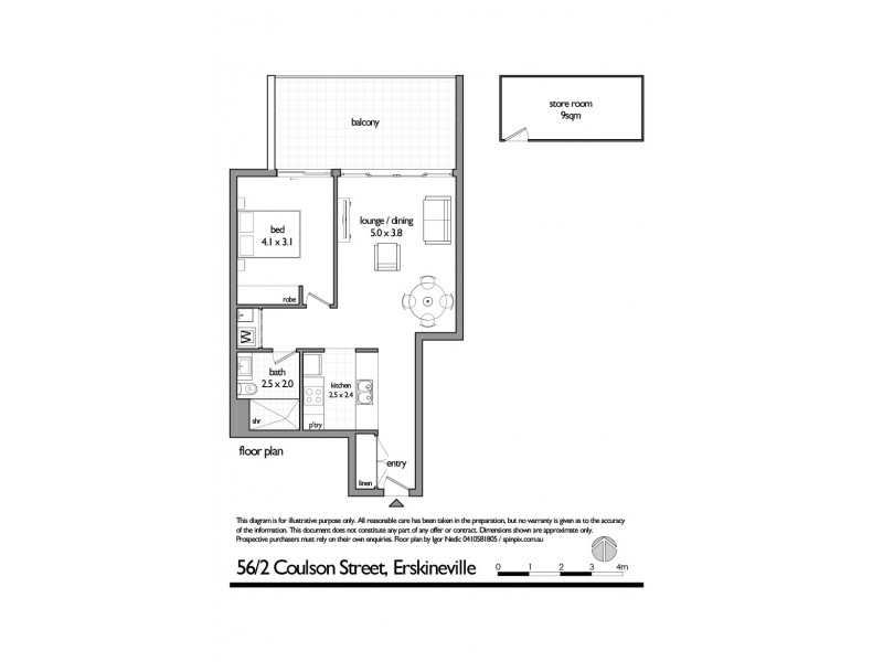 56/2 Coulson Street, Erskineville NSW 2043 Floorplan
