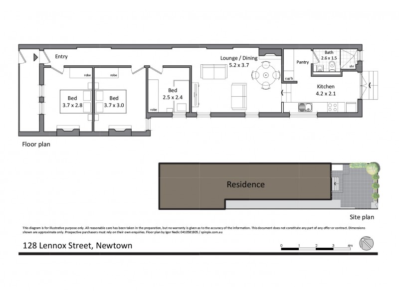 128 Lennox Street, Newtown NSW 2042 Floorplan
