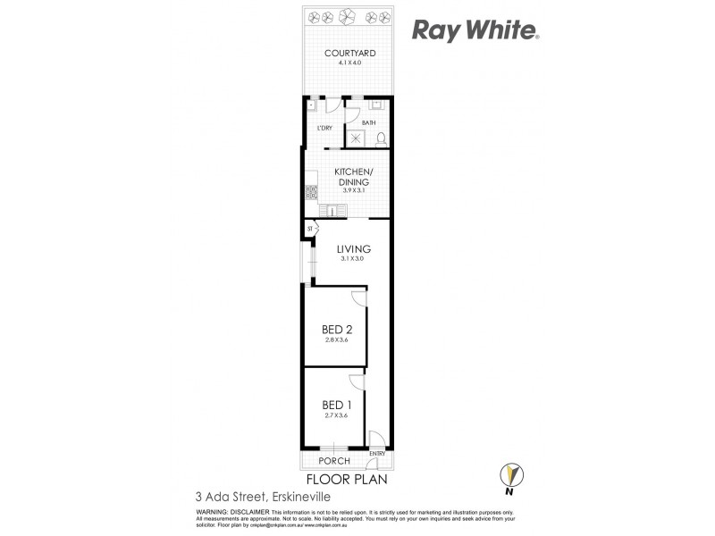 3 Ada Street, Erskineville NSW 2043 Floorplan