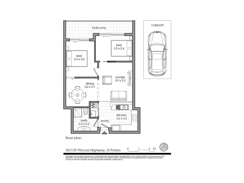 59/159 Princes Highway, St Peters NSW 2044 Floorplan