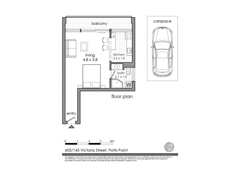 605/145 Victoria Street, Potts Point NSW 2011 Floorplan