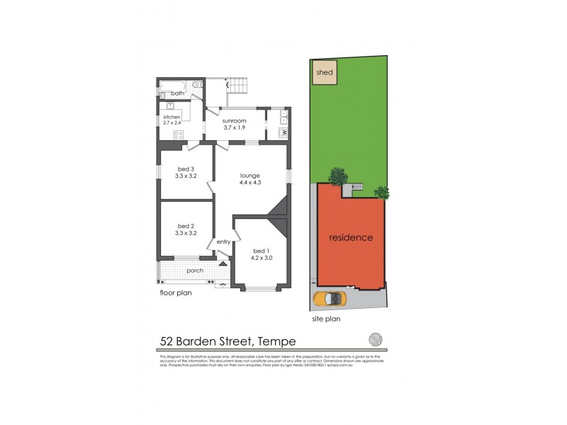 52 Barden Street, Tempe NSW 2044 Floorplan