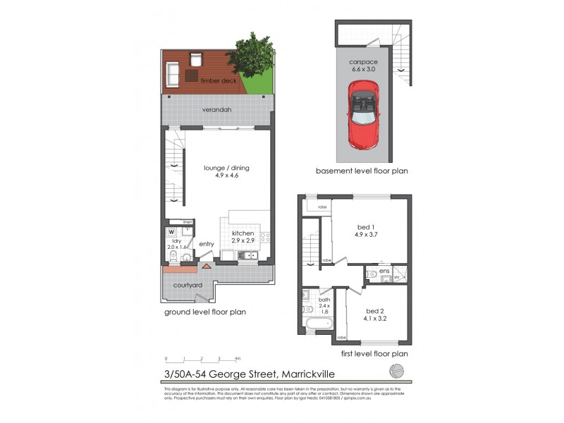 3/50A-54 George Street, Marrickville NSW 2204 Floorplan