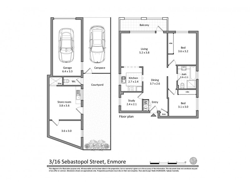 3/16 Sebastopol Street, Enmore NSW 2042 Floorplan