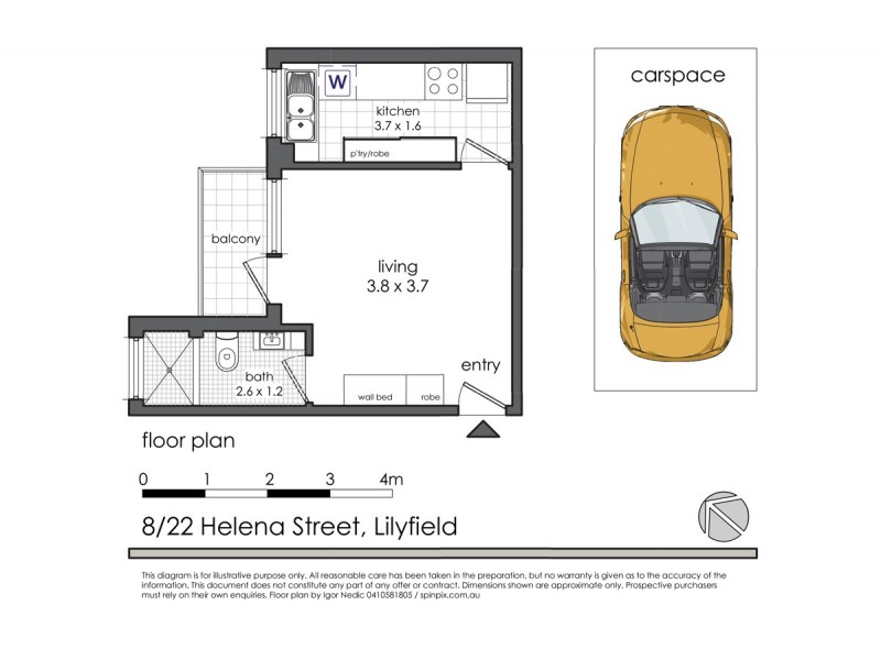 8/22 Helena Street, Lilyfield NSW 2040 Floorplan