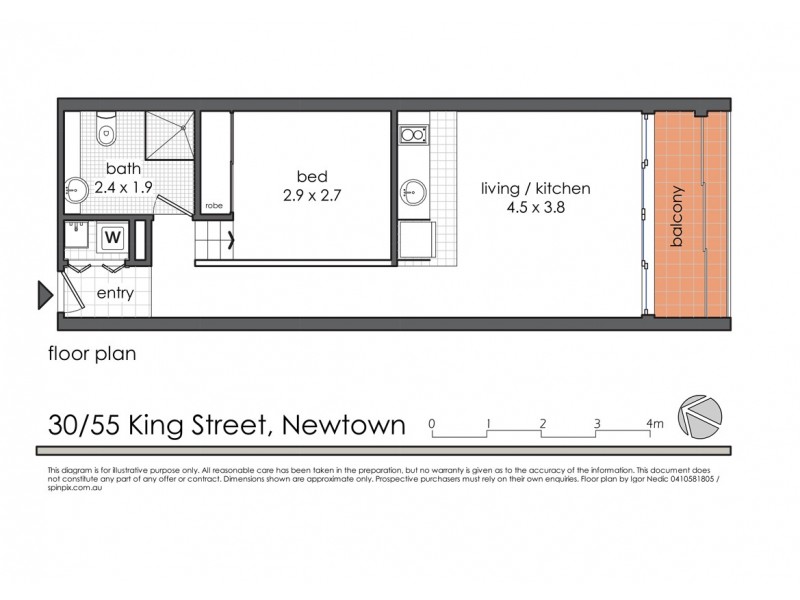 30/53-55 King Street, Newtown NSW 2042 Floorplan