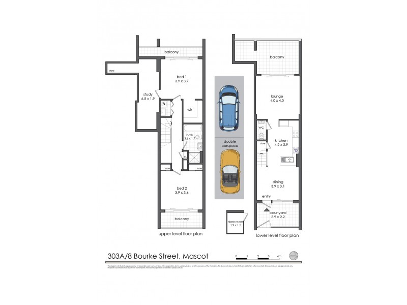 303a/8 Bourke Street, Mascot NSW 2020 Floorplan