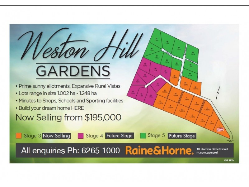 Lot 10 Weston Hill Gardens (off Weston Hill Road), Sorell TAS 7172