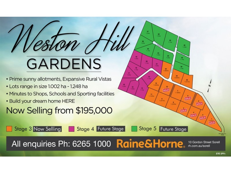 Lot 2 Weston Hill Gardens (off Weston Hill Road), Sorell TAS 7172