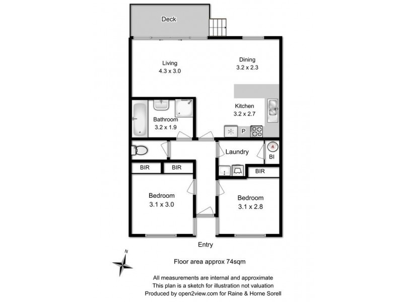 Unit 2/5 Northsun Place, Midway Point TAS 7171 Floorplan