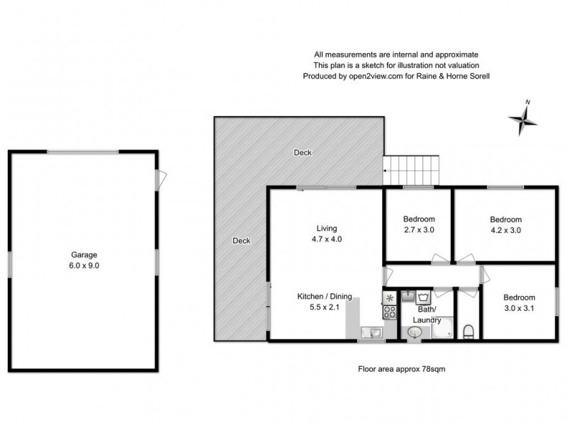 46 Free Street, White Beach TAS 7184 Floorplan