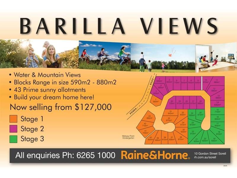 Lot 43, 136 Penna Road “BARILLA VIEWS”, Midway Point TAS 7171