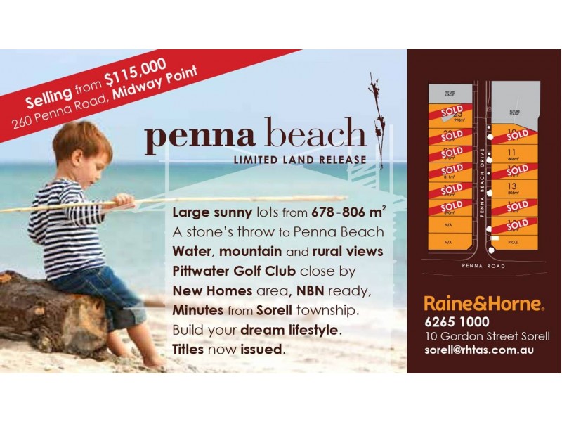 Lots 10-22, 260 Penna Road, Midway Point TAS 7171