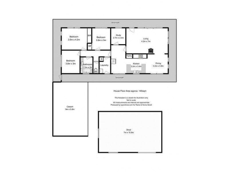 14 George Street, Nubeena TAS 7184 Floorplan