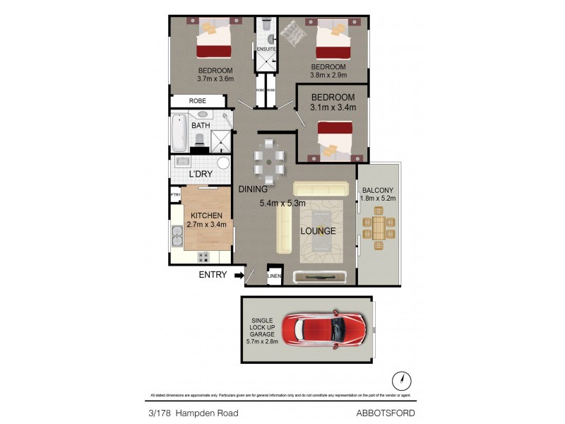 3/178 Hampden Road, Abbotsford NSW 2046 Floorplan