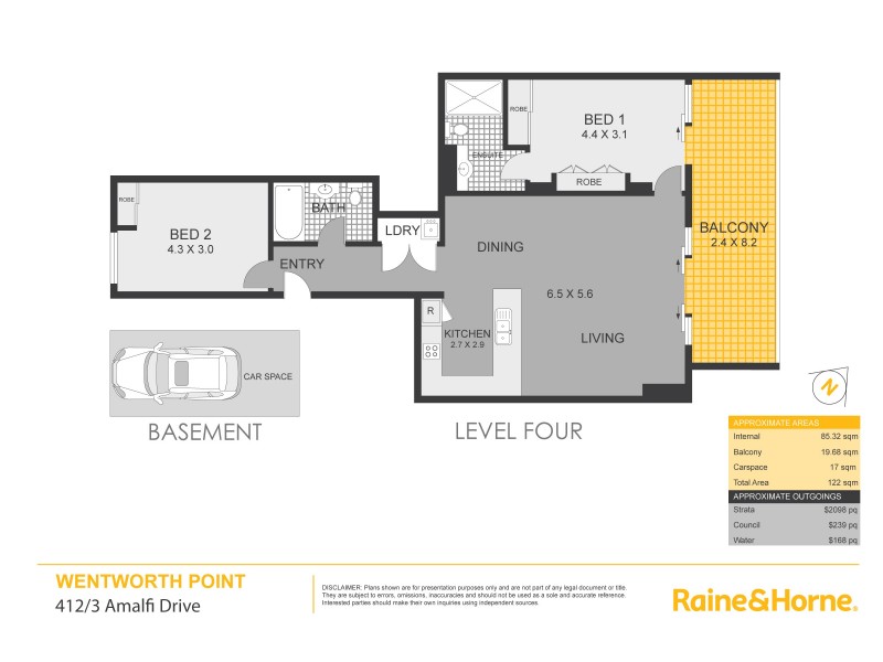 412/3 Amalfi Drive, Wentworth Point NSW 2127 Floorplan