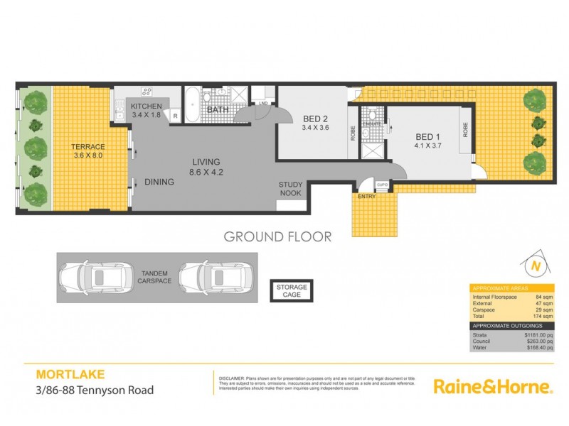 3/86-88 Tennyson Road, Mortlake NSW 2137 Floorplan