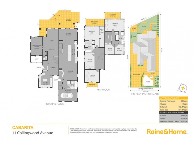 11 Collingwood Avenue, Cabarita NSW 2137 Floorplan