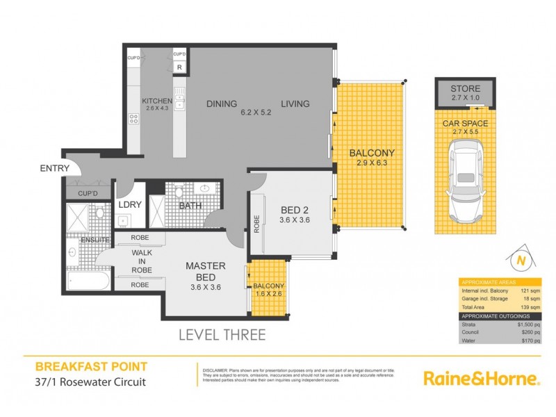 37/1 Rosewater Circuit, Breakfast Point NSW 2137 Floorplan