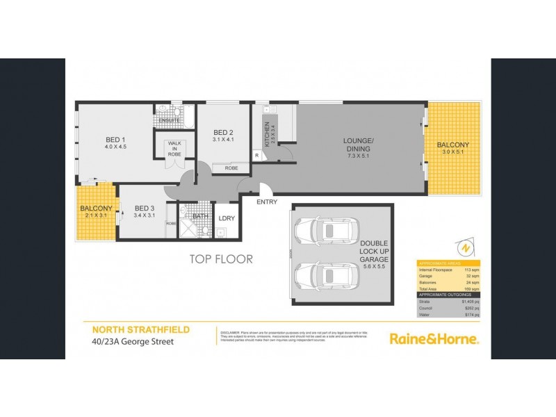 40/23a George Street, North Strathfield NSW 2137 Floorplan