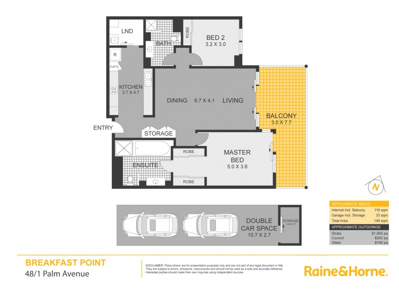 48/1 Palm Avenue, Breakfast Point NSW 2137 Floorplan