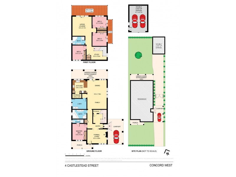 4 Castlestead Street, Concord West NSW 2138 Floorplan
