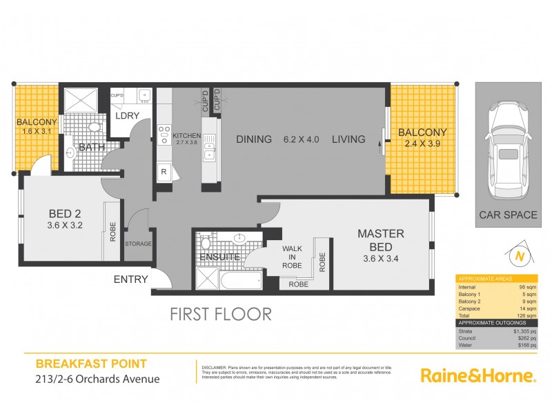 213/2-6 Orchards Avenue, Breakfast Point NSW 2137 Floorplan
