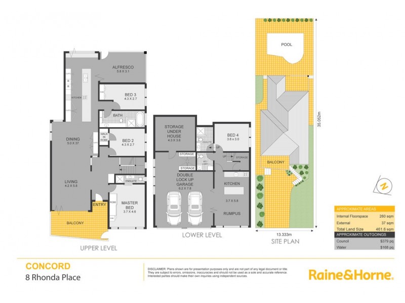 8 Rhonda Place, Concord NSW 2137 Floorplan